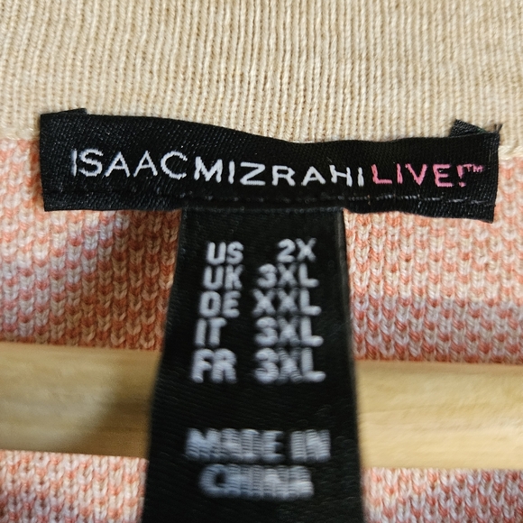 NWOT 2X Longline Knit Button Cardigan Geo Print Pockets Artsy Indie Lagenlook - Picture 6 of 11